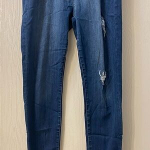 Stylish Distressed Blue Jeans